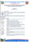 Vista preliminar de documento REGLAMENTO QUE REGULA LA REALIZACIÒN DE LAS AUDIENCIAS PUBLICAS DE RENDICIÒN DE CUENTAS DE LA MUNICIPALIDAD DISTRITAL DE HUAYOPATA