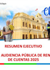 Vista preliminar de documento Resumen Ejecutivo de Primera Audiencia Pública de Rendición de Cuentas 2025