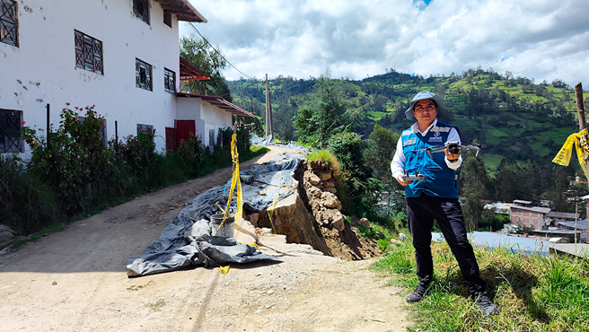 Cenepred asesora a los Municipios de San Miguel y Calquis en Cajamarca en la elaboración sus evaluaciones de riesgos ante deslizamientos