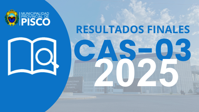 Banner de Resultado de la CONVOCATORIA