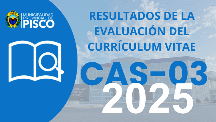 Banner de Resultado de la CONVOCATORIA