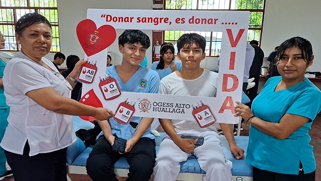 Orgullo nacional: región San Martín lidera en donación de sangre con el 99.9 % de voluntarios