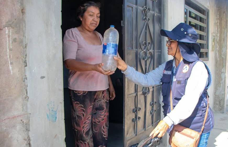 Casos de dengue en provincias del Alto Piura disminuyen 84% respecto a primeros 4 meses del 2024 con estrategias del GORE
