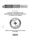 Vista preliminar de documento Plan de Contingencia de Preparación y Respuesta Frente a la Viruela del Mono 2025