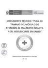 Vista preliminar de documento Plan de Trabajo del Modulo de Atención al Maltrato Infantil y del Adolescente en Salud