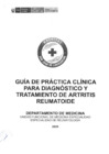 Vista preliminar de documento Guía de Práctica Clínica para Diagnóstico y Tratamiento de Artritis Reumatoide