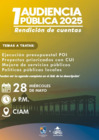 Vista preliminar de documento Convocatoria Banner - Audiencia Pública - 2025