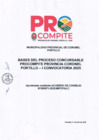 Vista preliminar de documento BASES PROCESO CONCURSABLE PROCOMPITE - I CONVOCATORIA 2025