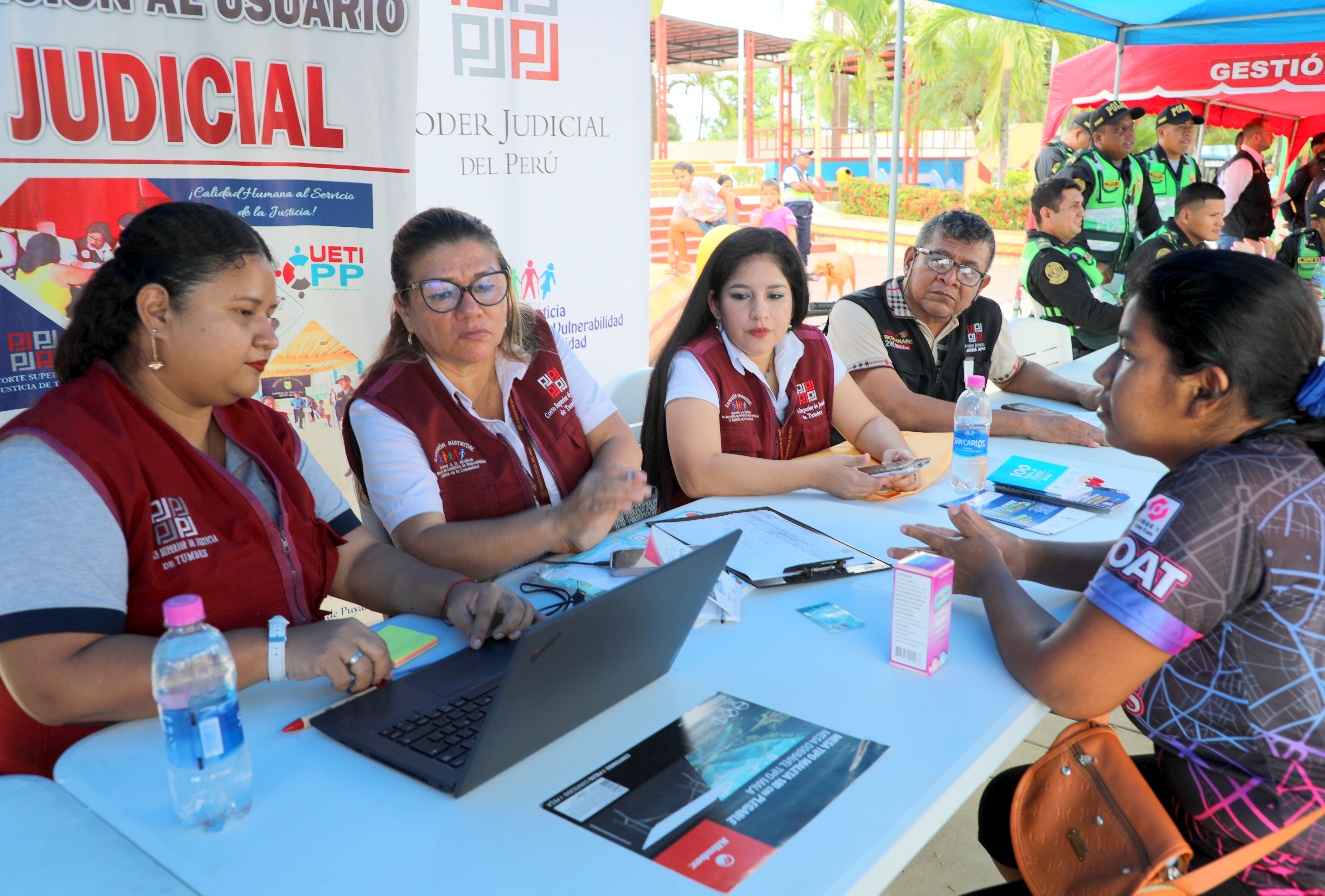 Corte Superior de Justicia de Tumbes Participa de Feria Informativa en El Distrito de Papayal
