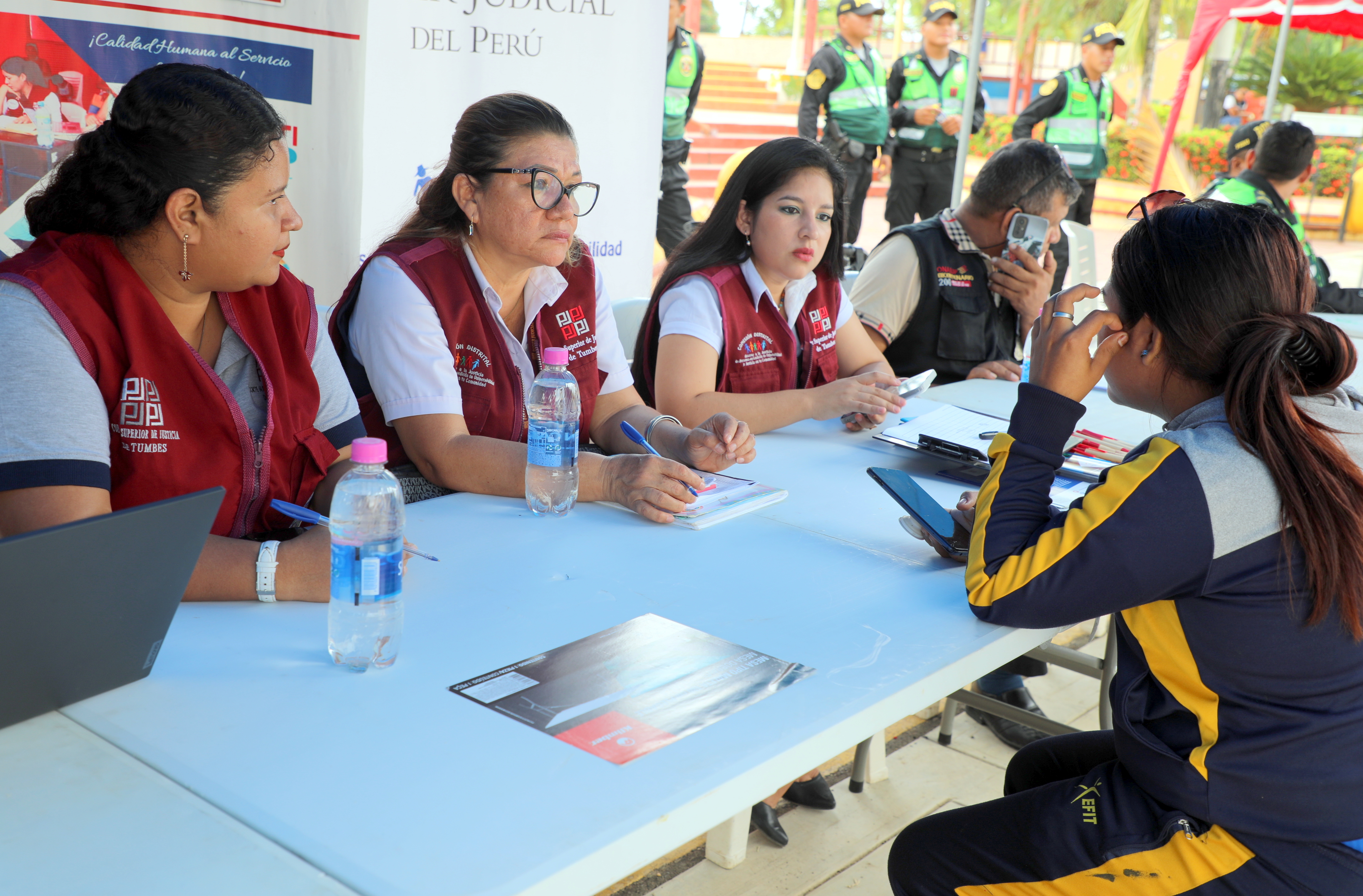Corte Superior de Justicia de Tumbes Participa de Feria Informativa en El Distrito de Papayal