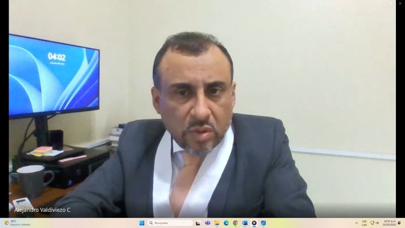 Juez Alejandro Valdiviezo Carhuachinchay fue el director de debates de esta proceso