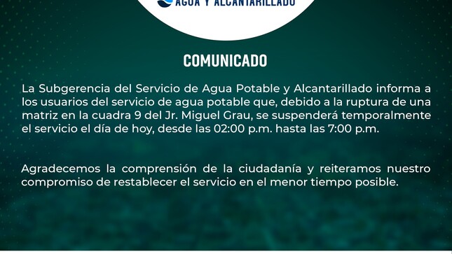 Comunicado Importante