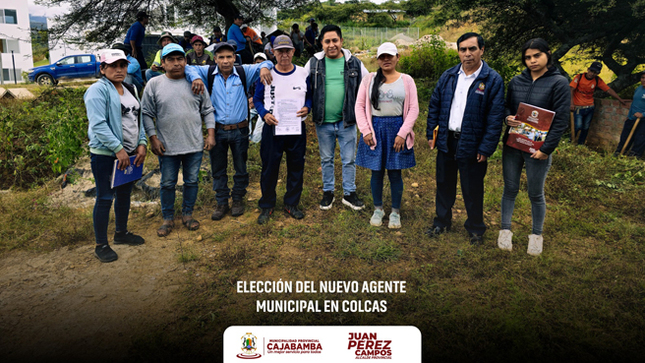 Elección del agente municipal en Colcas