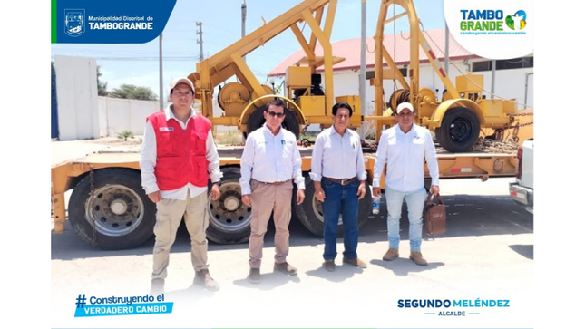 Tambogrande refuerza su sistema de saneamiento con nueva maquinaria