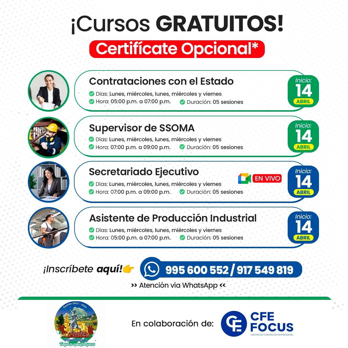 ππππππ ππ πππππππππππππ π― : Inicio 21 y 22 de Abril