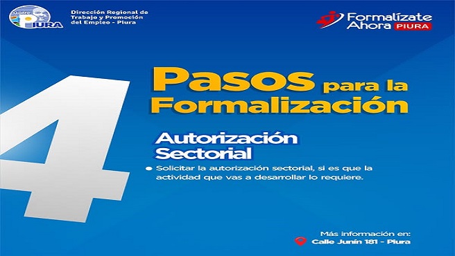 En la Dirección Regional de Trabajo, te guiamos paso a paso para que formalizar tu negocio sea una decisión sencilla y poderosa. Estos son los 5 pasos para formalizarte. Da el primer paso hoy y haz que tu esfuerzo cuente.