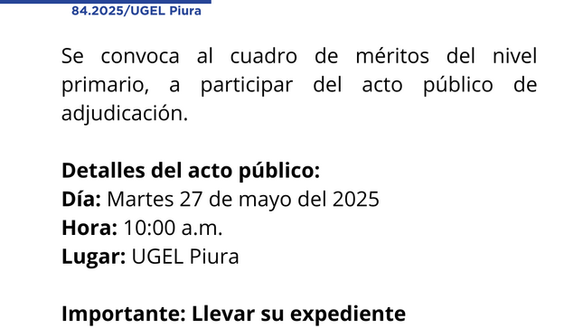 comunicado