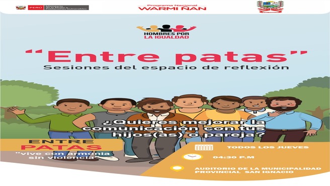 "Entre Patas": espacio para varones que promueve respeto, comunicación y convivencia saludable en la familia