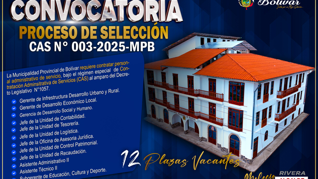 CONVOCATORIA CAS N°003-2025