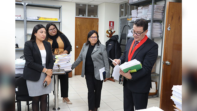 PPOR Familia del Poder Judicial realizó visita de monitoreo al módulo de Familia de la Corte Superior de Justicia del Callao