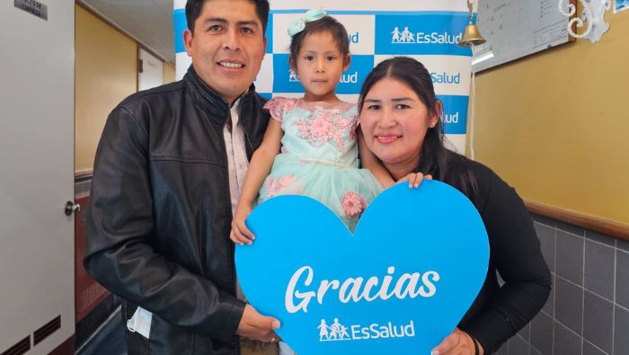Niña cusqueña vence agresivo cáncer renal gracias a tratamiento en EsSalud Cusco