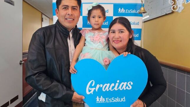 Niña cusqueña vence agresivo cáncer renal gracias a tratamiento en EsSalud Cusco