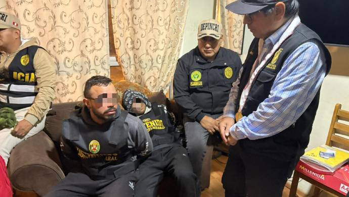 Fiscalía de Huaura logra detener a cuatro presuntos miembros de una banda criminal dedicada a la extorsión.