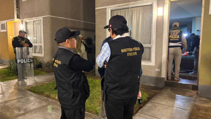 Fiscalía de Huaura logra detener a cuatro presuntos miembros de una banda criminal dedicada a la extorsión.
