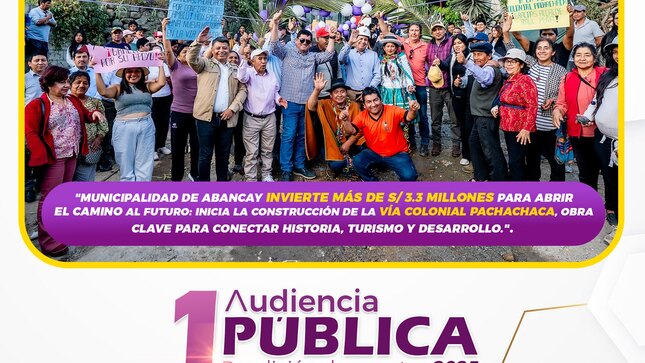 📣 ¡FALTAN SOLO 3 DÍAS! En Abancay, avanzamos con pasos firmes hacia una provincia más justa, moderna y con igualdad de oportunidades para t