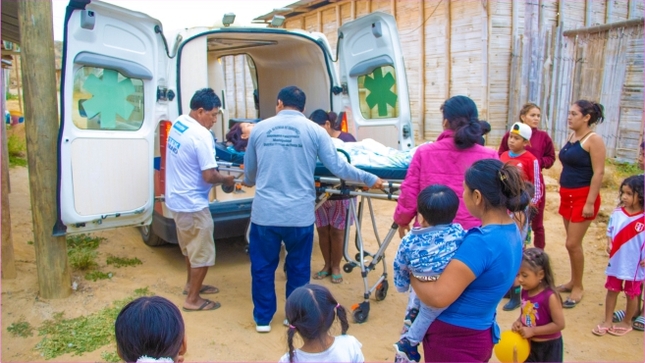 Foto  La ambulancia municipal de Canoas de Punta Sal sigue apoyando a la comunidad