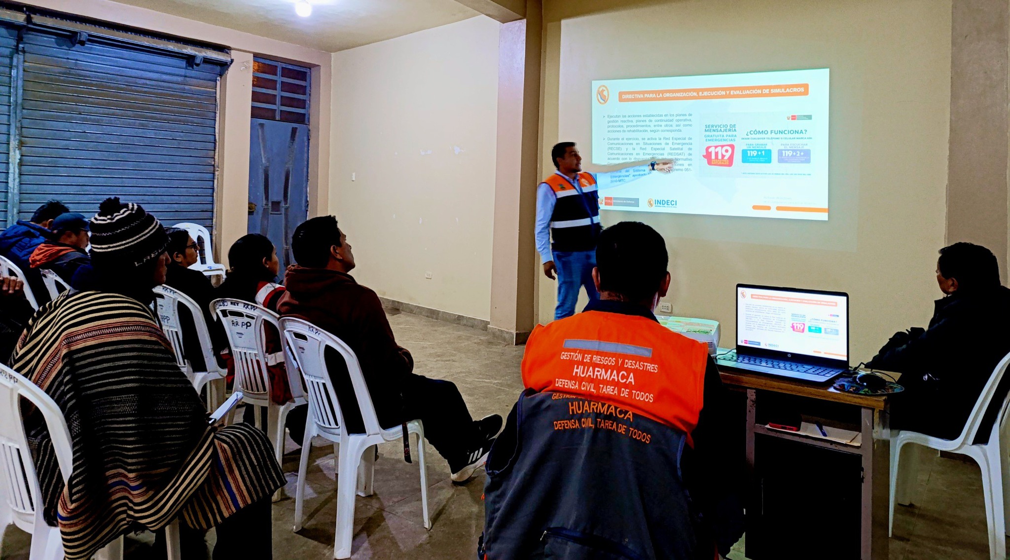 Huarmaca se prepara para el Simulacro Nacional Multipeligro