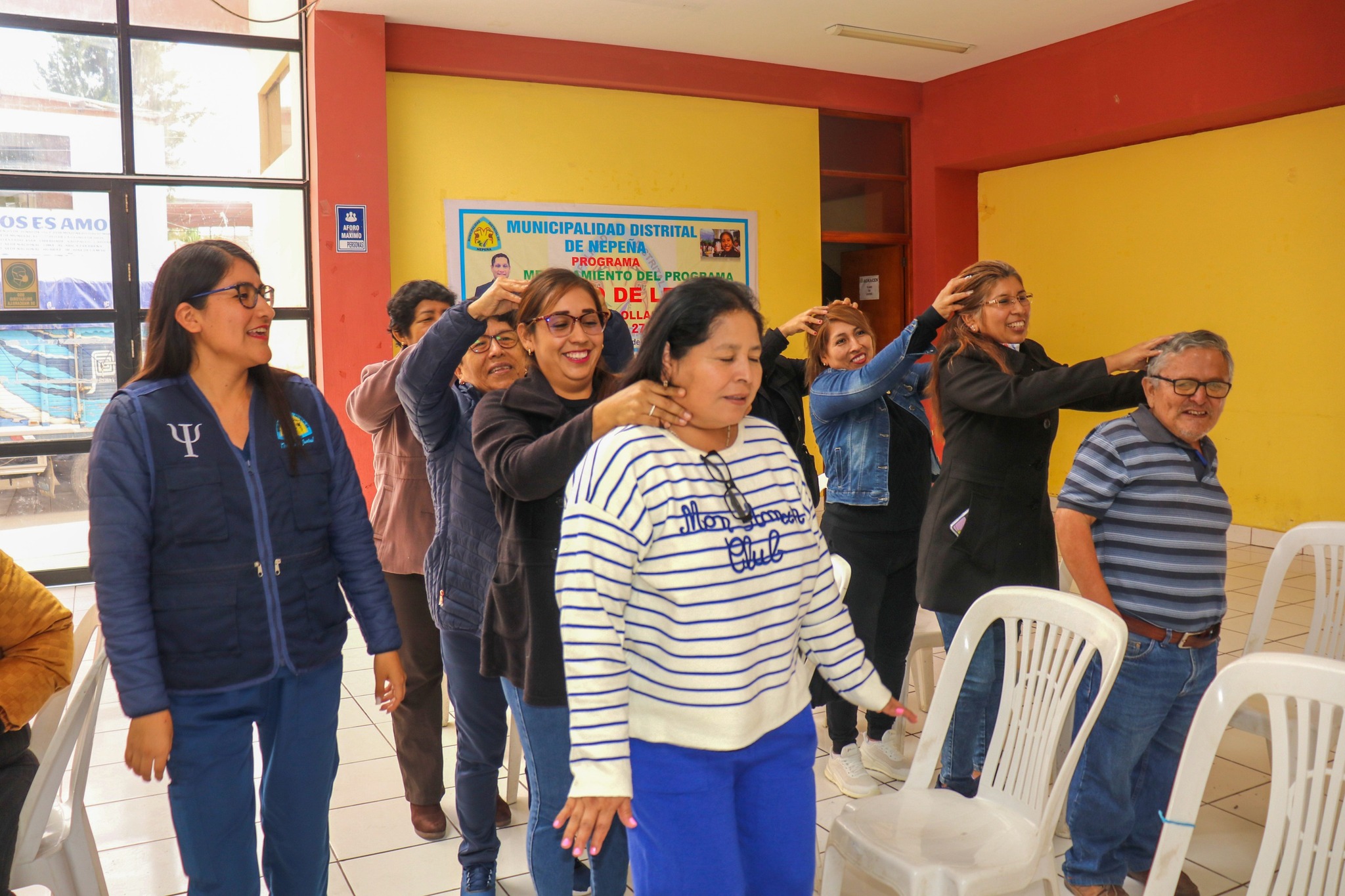 personal ejercitando