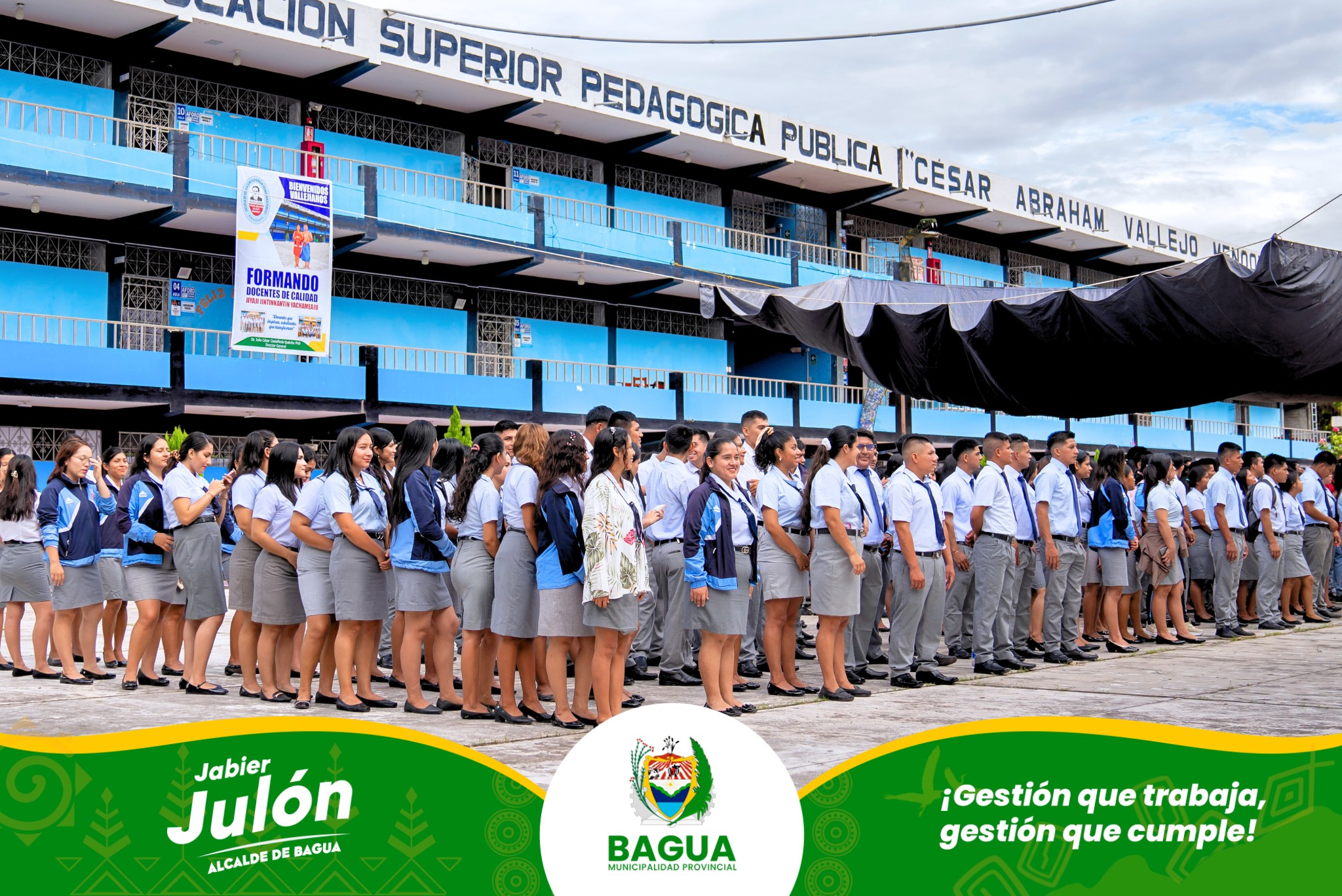 Apertura del A帽o Acad茅mico en la Escuela Superior Pedag贸gico Cesar Vallejo Mendoza.