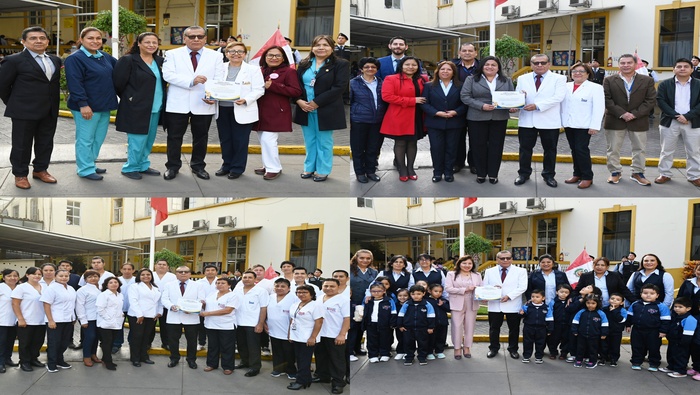 INSN: EMERGENCIA, MEDICINA B, COMITÉ LACTANCIA MATERNA, FARMACIA, PERSONAL Y CUNA JARDÍN FUERON RECONOCIDOS.