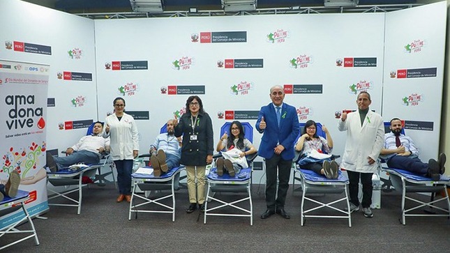 “Ama, Dona y Vive”: personal de la PCM se suma a jornada de donación voluntaria de sangre