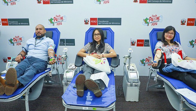 “Ama, Dona y Vive”: personal de la PCM se suma a jornada de donación voluntaria de sangre