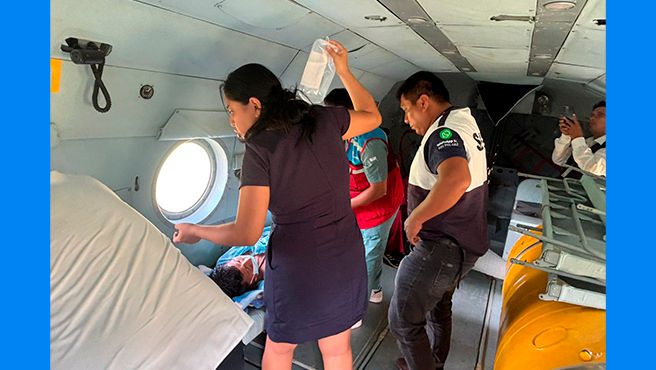 Minsa, SIS y Ejército salvan vida de asegurado awajún que se incrustó rama de árbol en abdomen