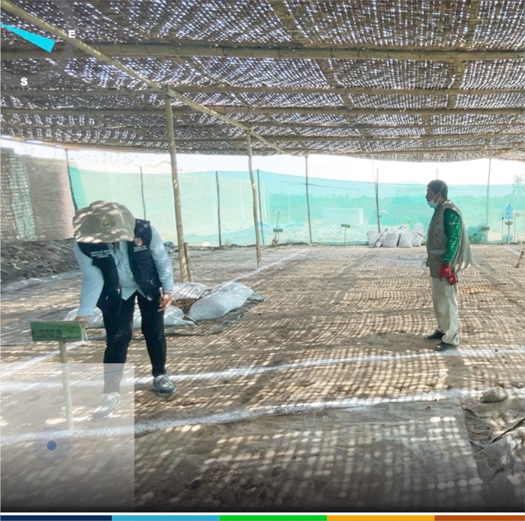 visita inopinada a la planta temporal de compostaje del distrito de Marcavelica