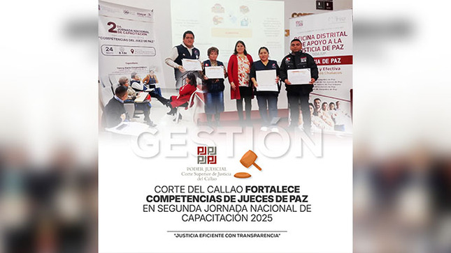 Corte Superior de Justicia del Callao fortalece competencias de Jueces de Paz en Segunda Jornada Nacional de Capacitación 2025