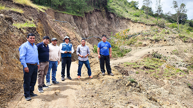 Cenepred brinda asistencia técnica tras deslizamiento en el distrito de Saucepampa, Cajamarca