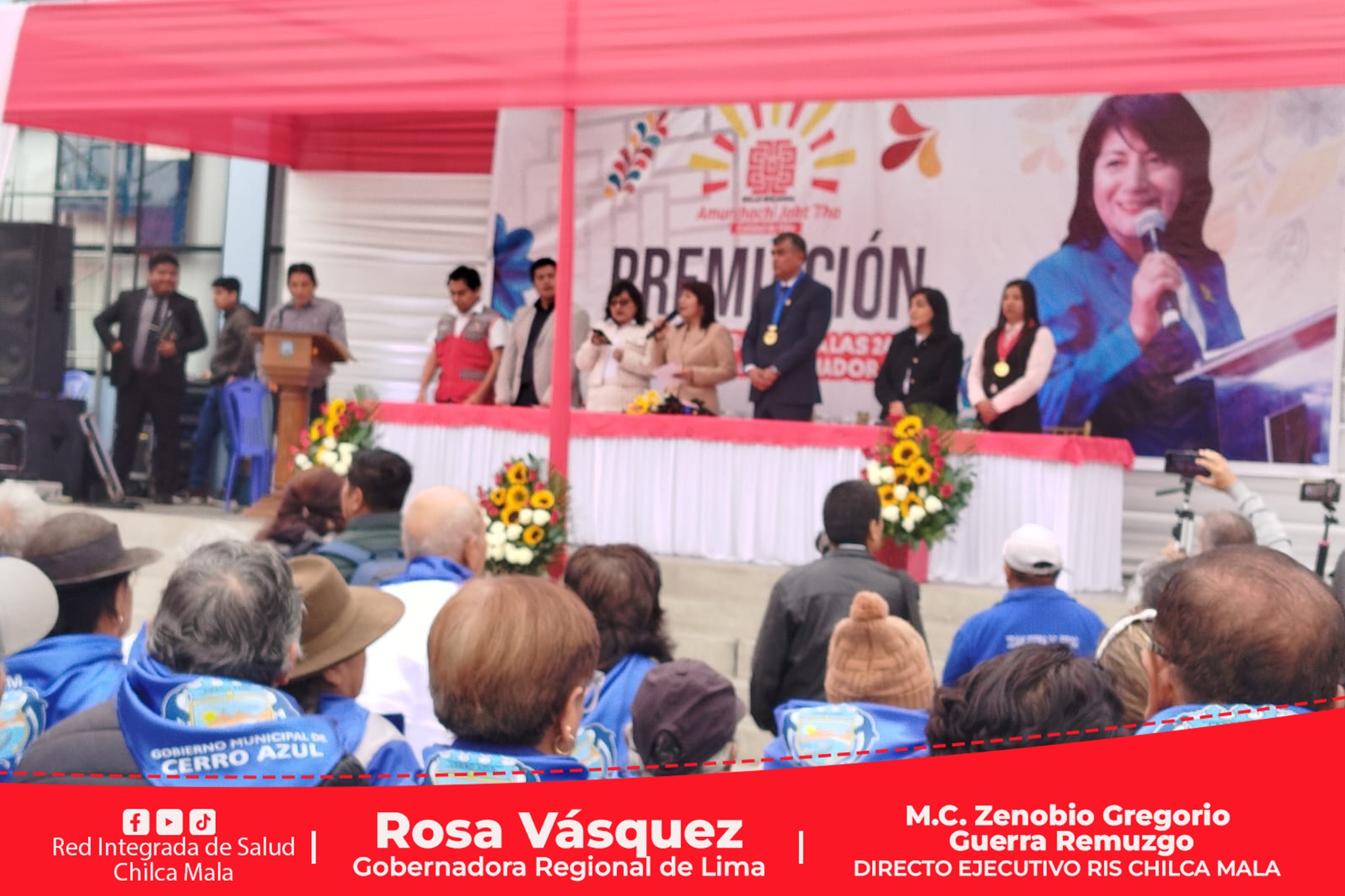 Director Ejecutivo de la RIS Chilca Mala M.C. Zenobio Gregorio Guerra Remuzgo participó de la ceremonia de premiación