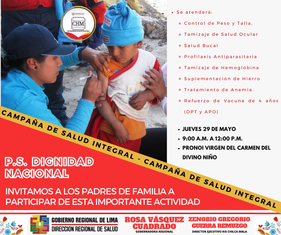 Puesto de Salud de Dignidad Nacional realizará Campaña de Salud Integral