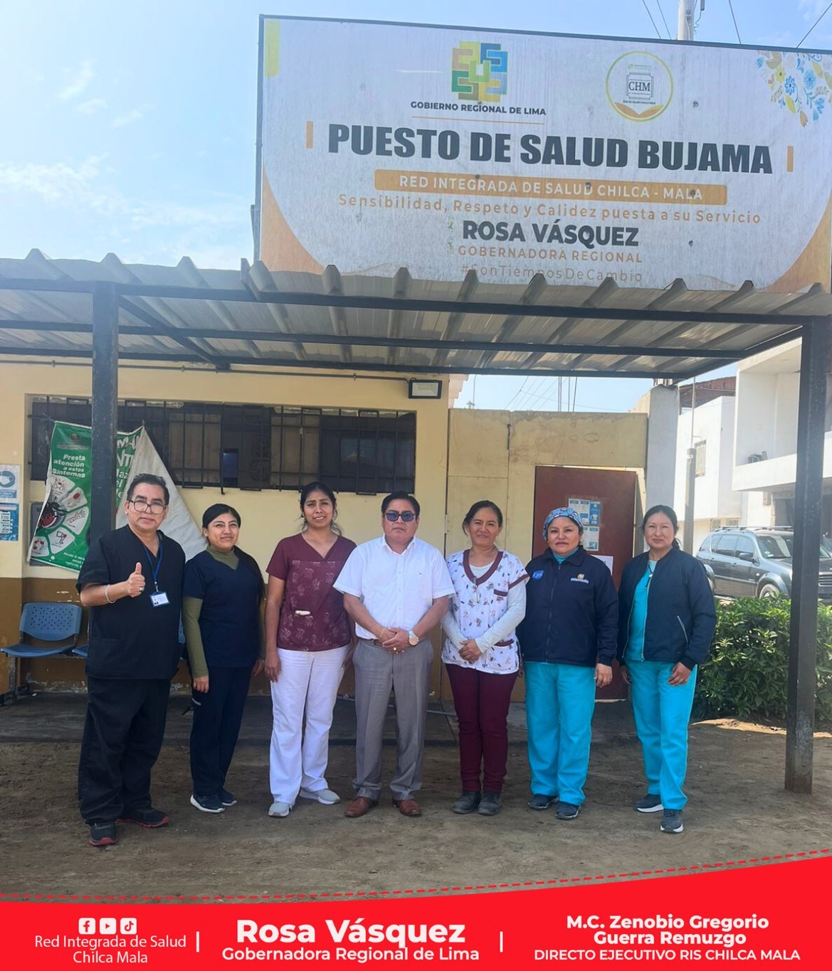 RIS Chilca Mala realiza acciones de supervisión al Puesto de Salud de Bujama