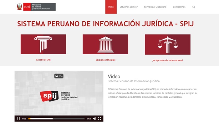Procuraduría General del Estado anuncia la incorporación del Compendio del SADJE al Sistema Peruano de Información Jurídica (SPIJ)
