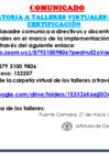 Vista preliminar de documento COMUNICADO-CONVOCATORIA A TALLERES VIRTUALES SAEI