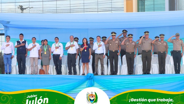 Ceremonia plena Cívico Patriótica. 