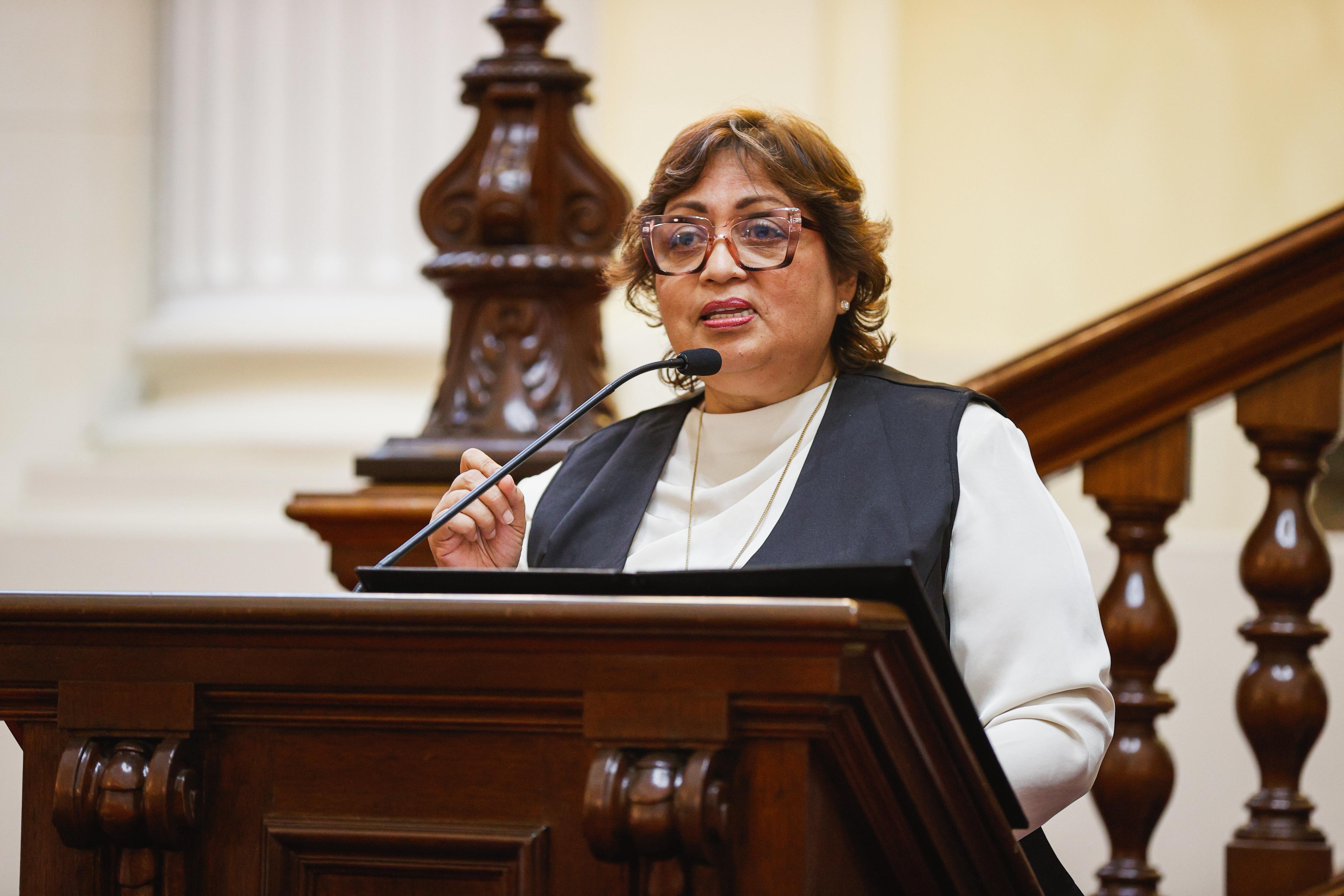 La titular del MIMP, destacó el rol de las familias, durante la Conferencia Magistral en el marco del "Día internacional de la familia"