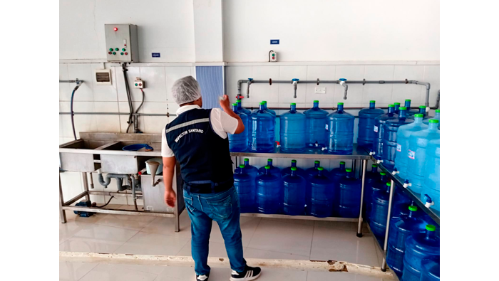 Operativo inopinado denominado "Aguas tratadas".