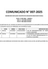 Vista preliminar de documento COMUNICADO 07 -2025 AUXLIAR DE EDUCACION