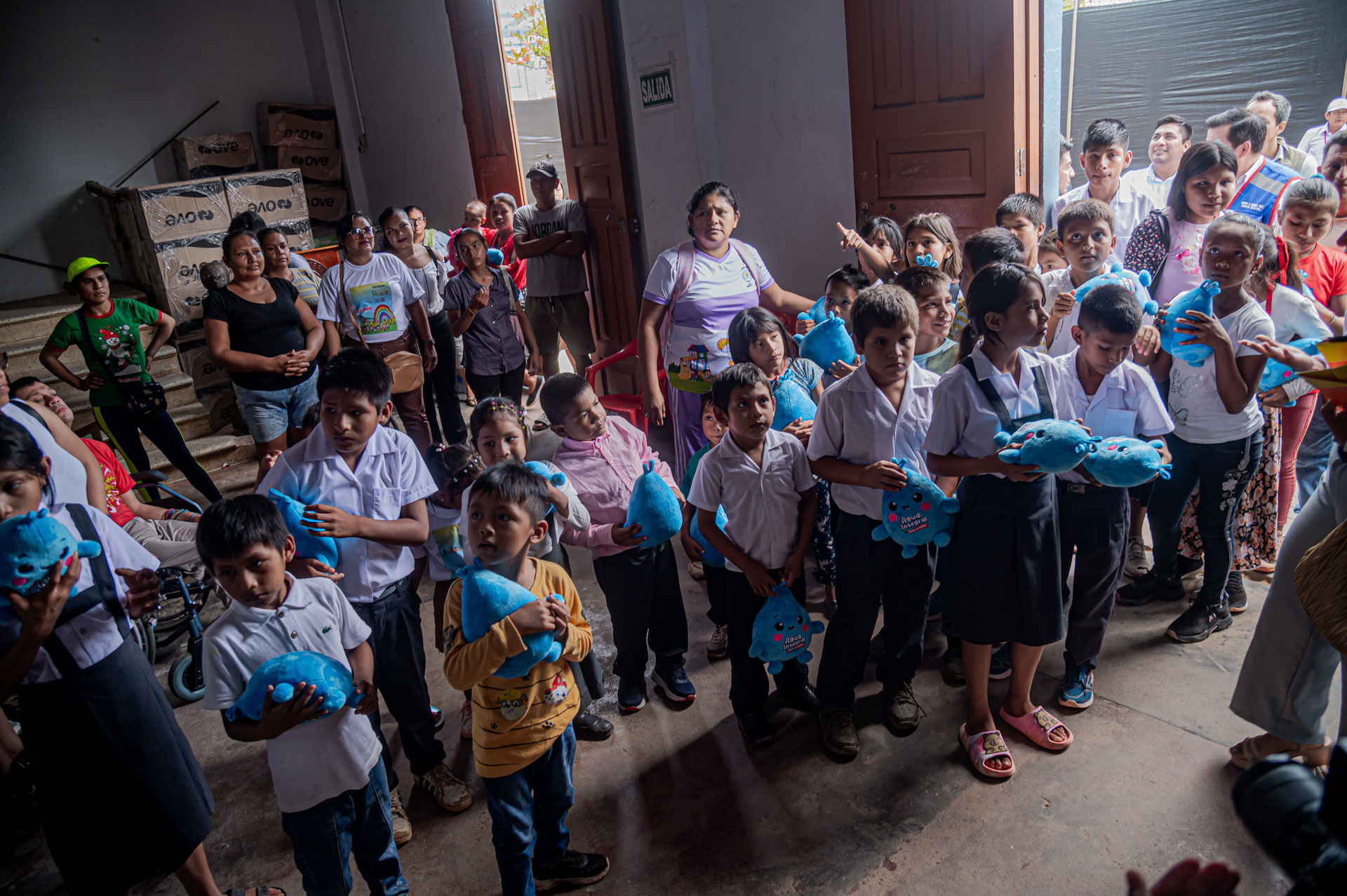 visita de los estudiantes de la I.E.P. Centro Chambira N° 62350